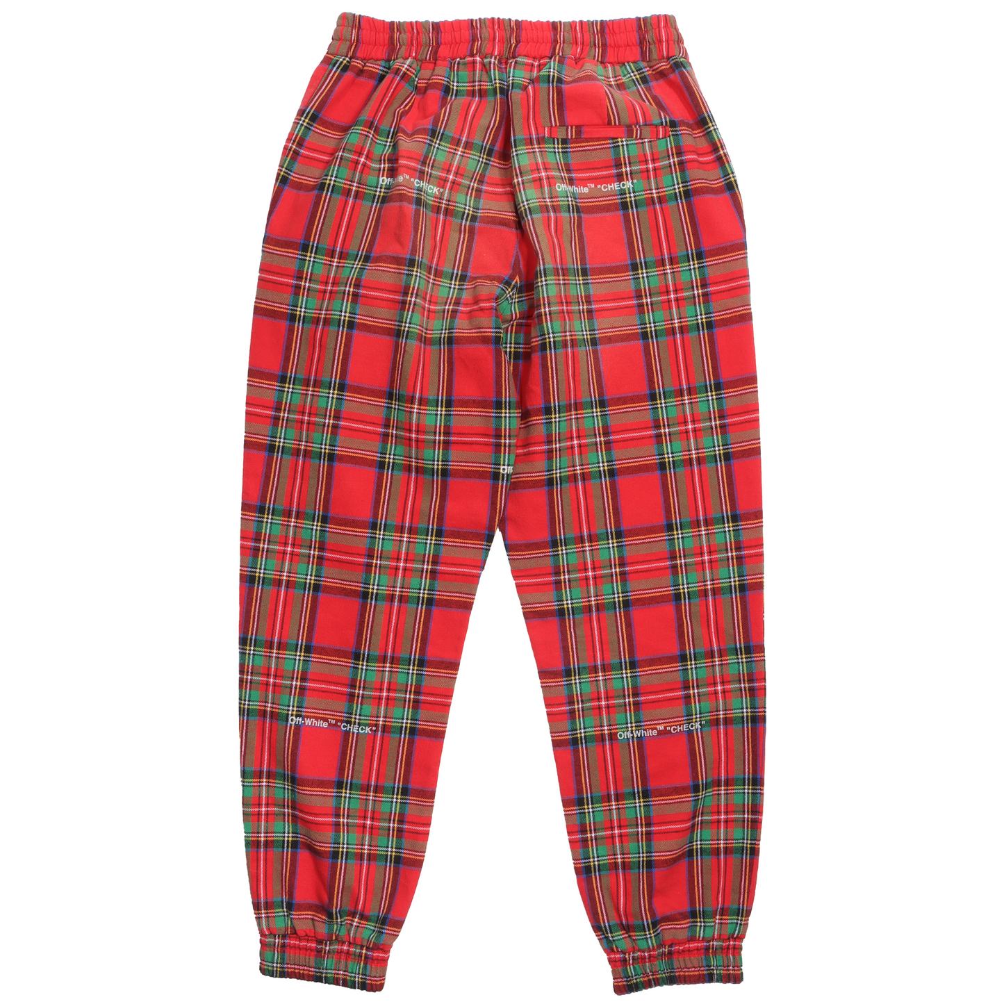 Flannel Print Logo Sweatpant