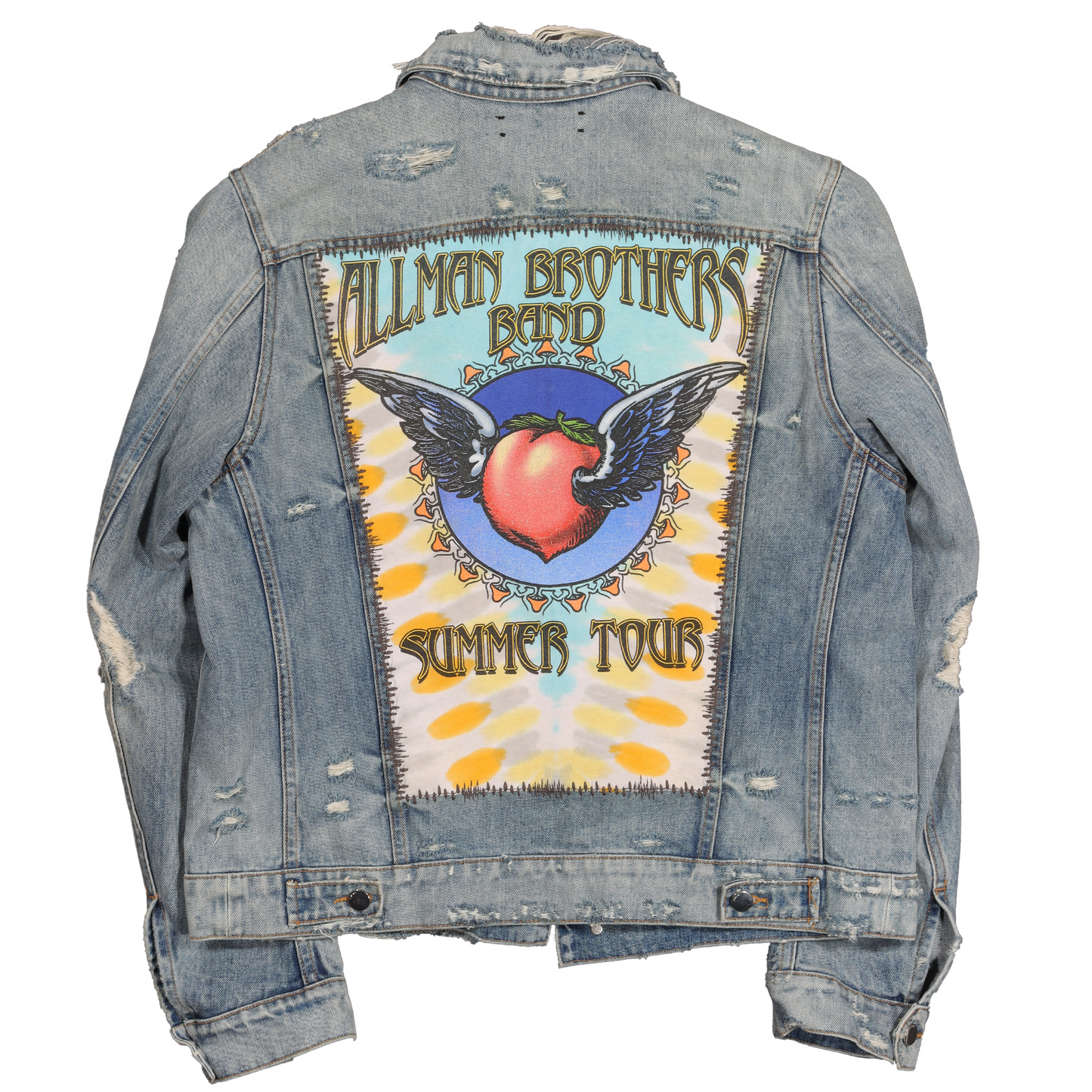 Distressed Denim Trucker Jacket