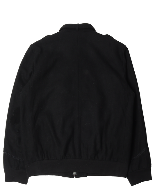 Black on Black Embroidered Jacket