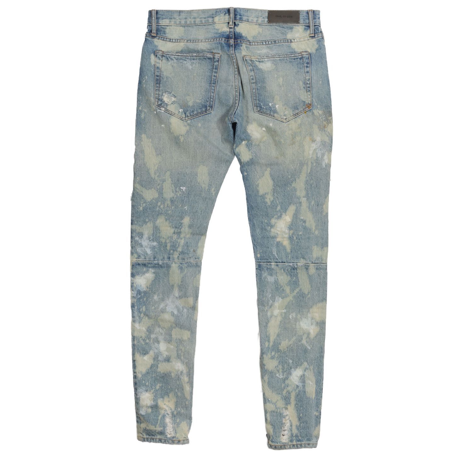 Distressed Bleach Denim