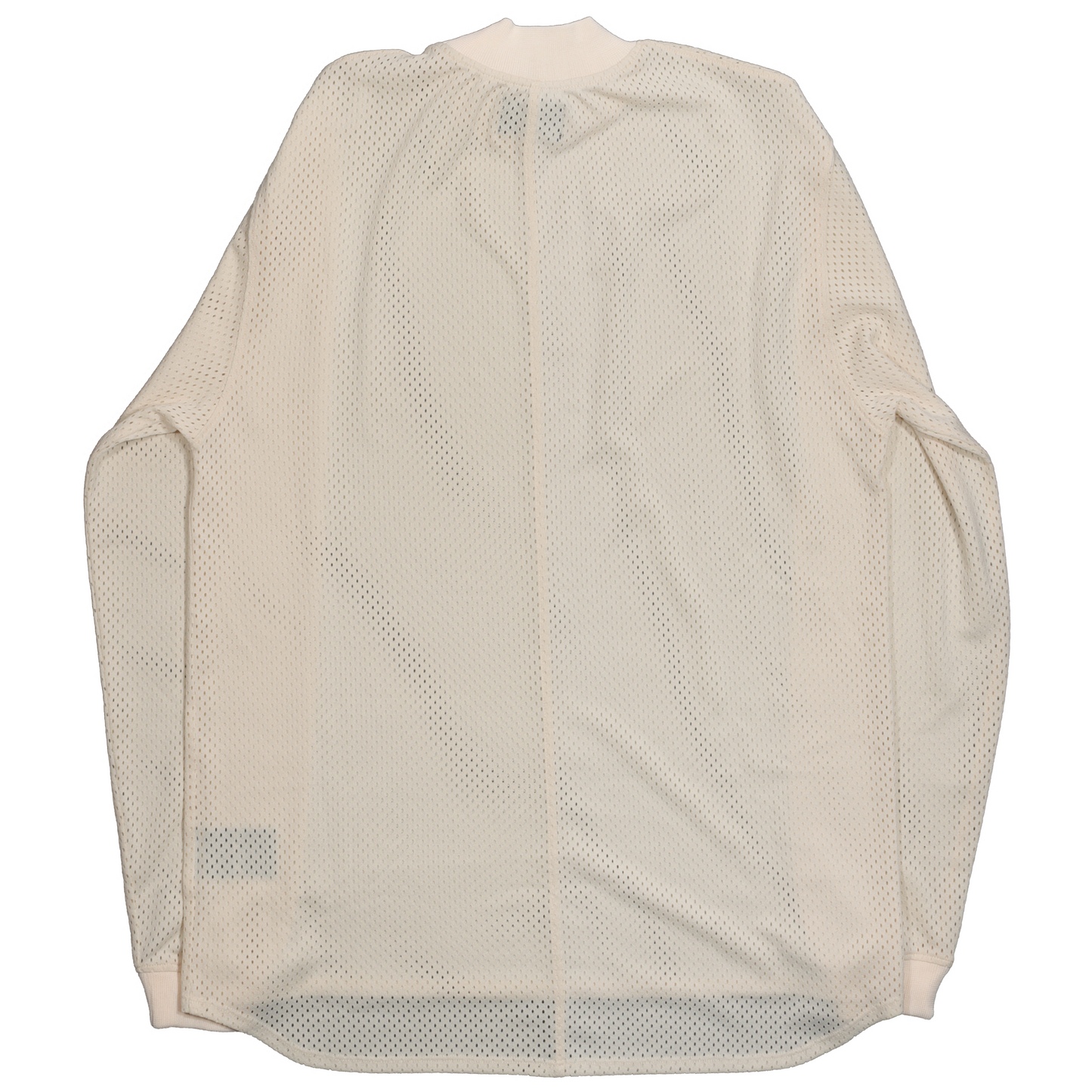 Mesh Mock Neck Long Sleeve T-Shirt