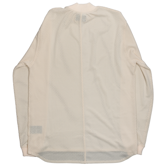 Mesh Mock Neck Long Sleeve T-Shirt