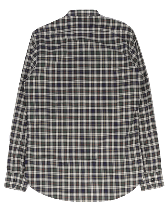 Plaid Button-Up Shirt