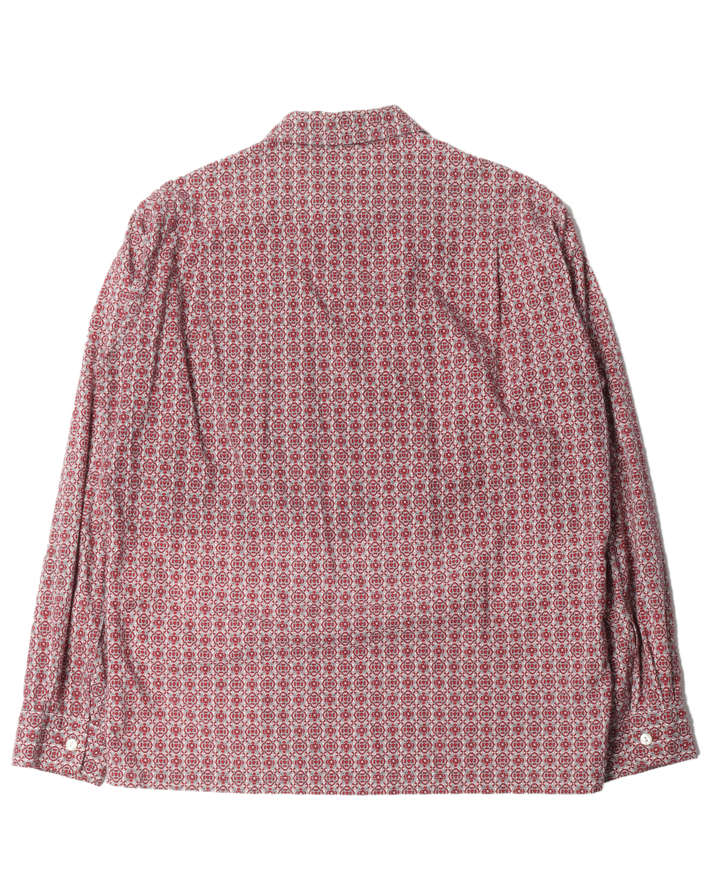 Print Long Sleeve Button Up Shirt