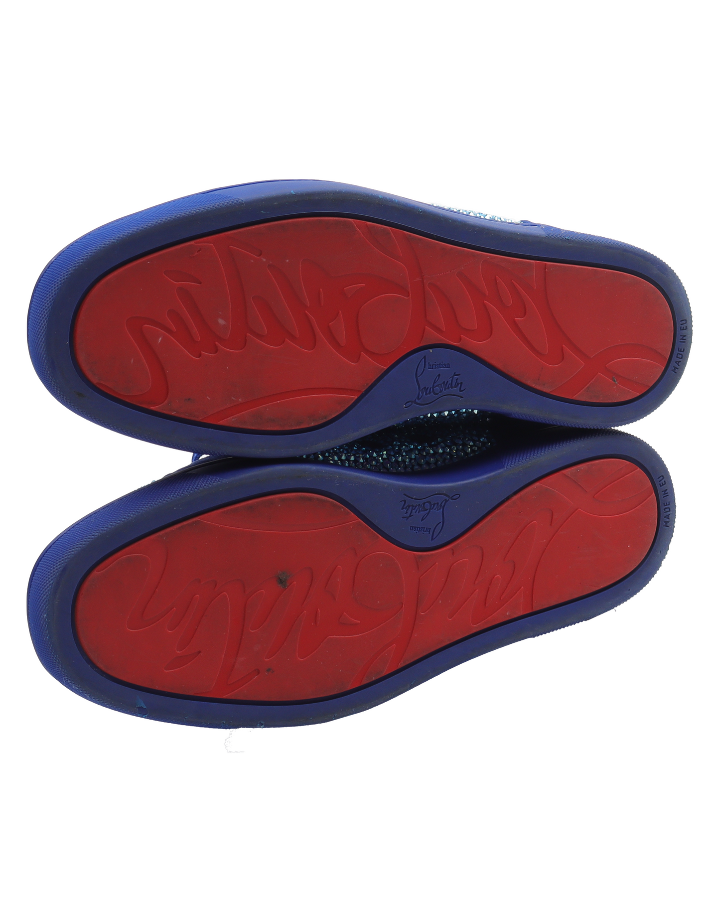 Louis Rhinestone Atlantic Flat Suede