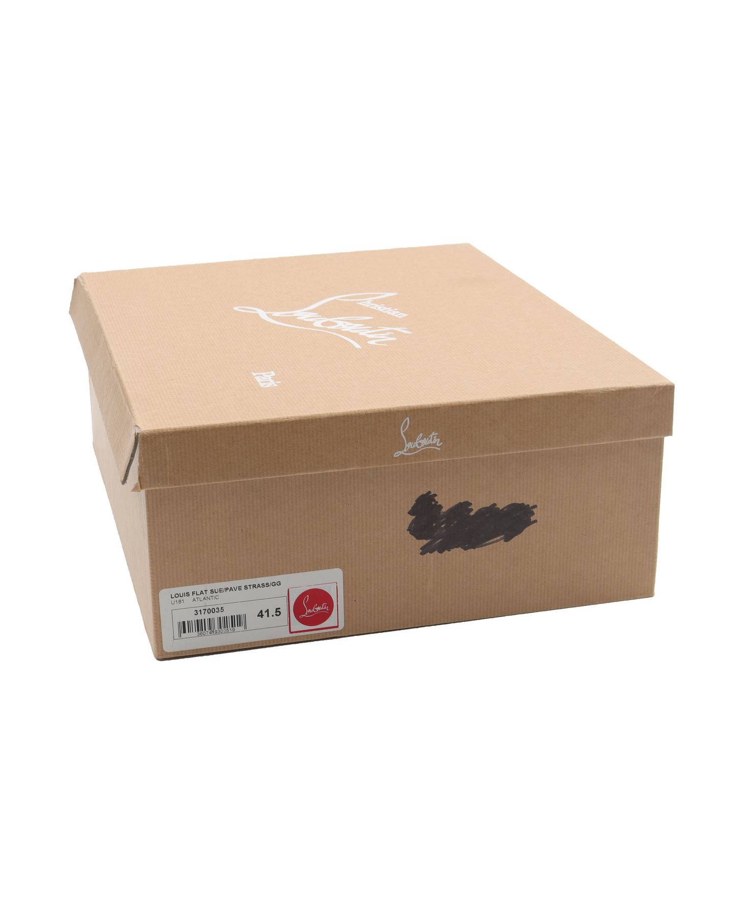 Louis Rhinestone Atlantic Flat Suede