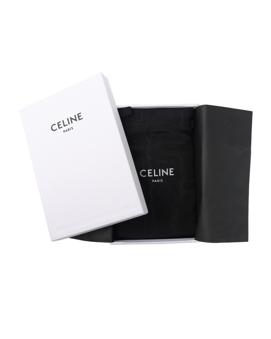 Laminated Crocodile Embossed Calfskin Gold Card Holder