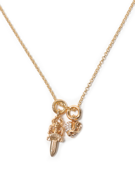 22K Gold With Diamonds Pendent