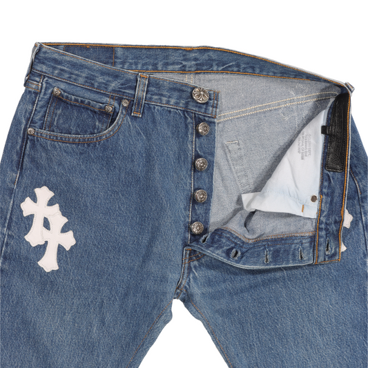 Levi's White Cross Patch Denim