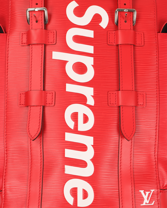SUPREME Christopher Backpack Epi PM Red