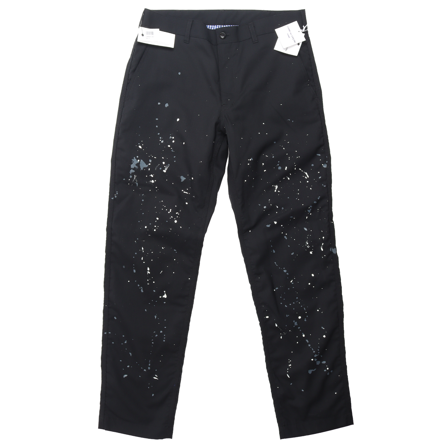 Black Wool Paint Splatter Trouser w/ Tags