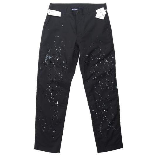 Black Wool Paint Splatter Trouser w/ Tags