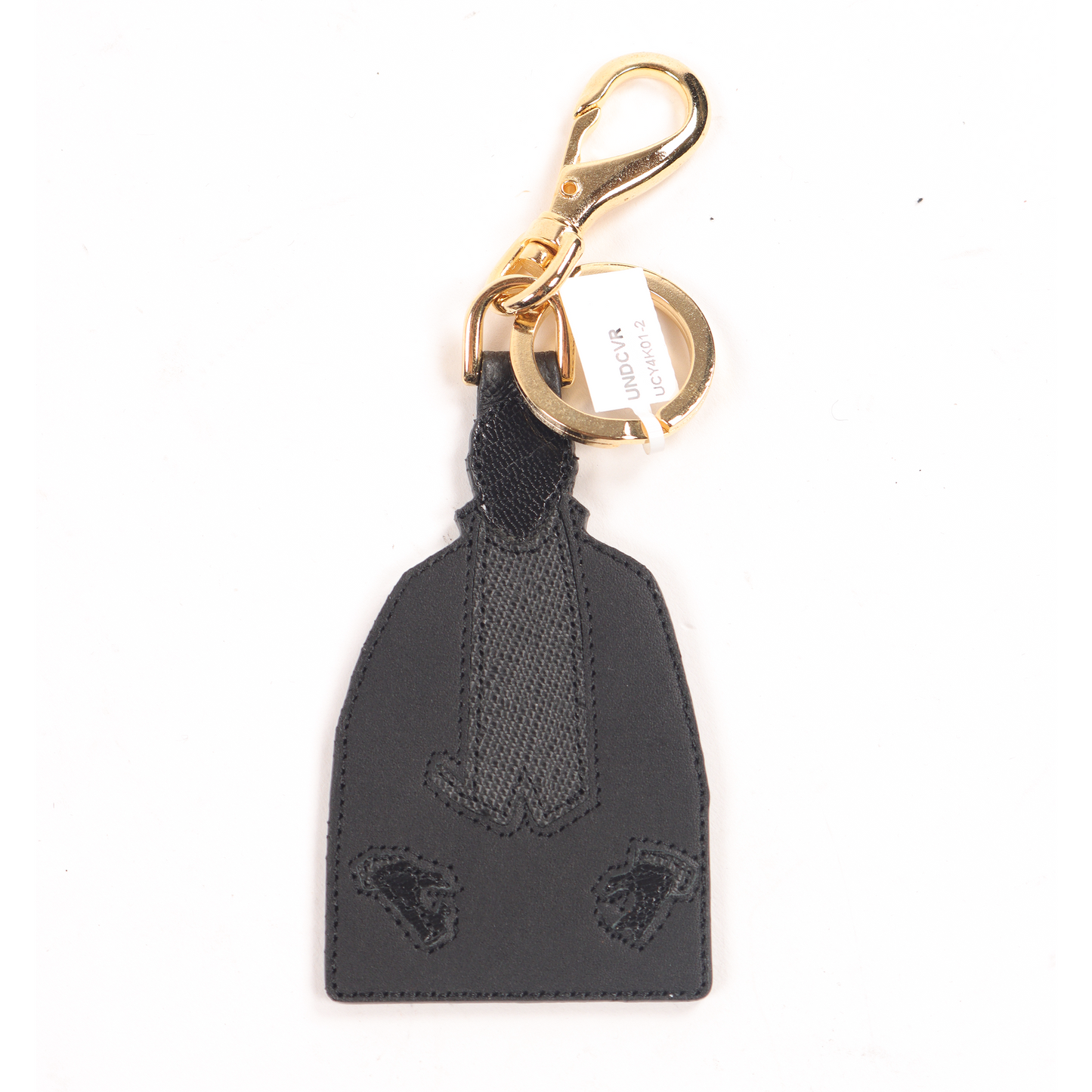 Brass & Cowhide Keychain w/ Tags