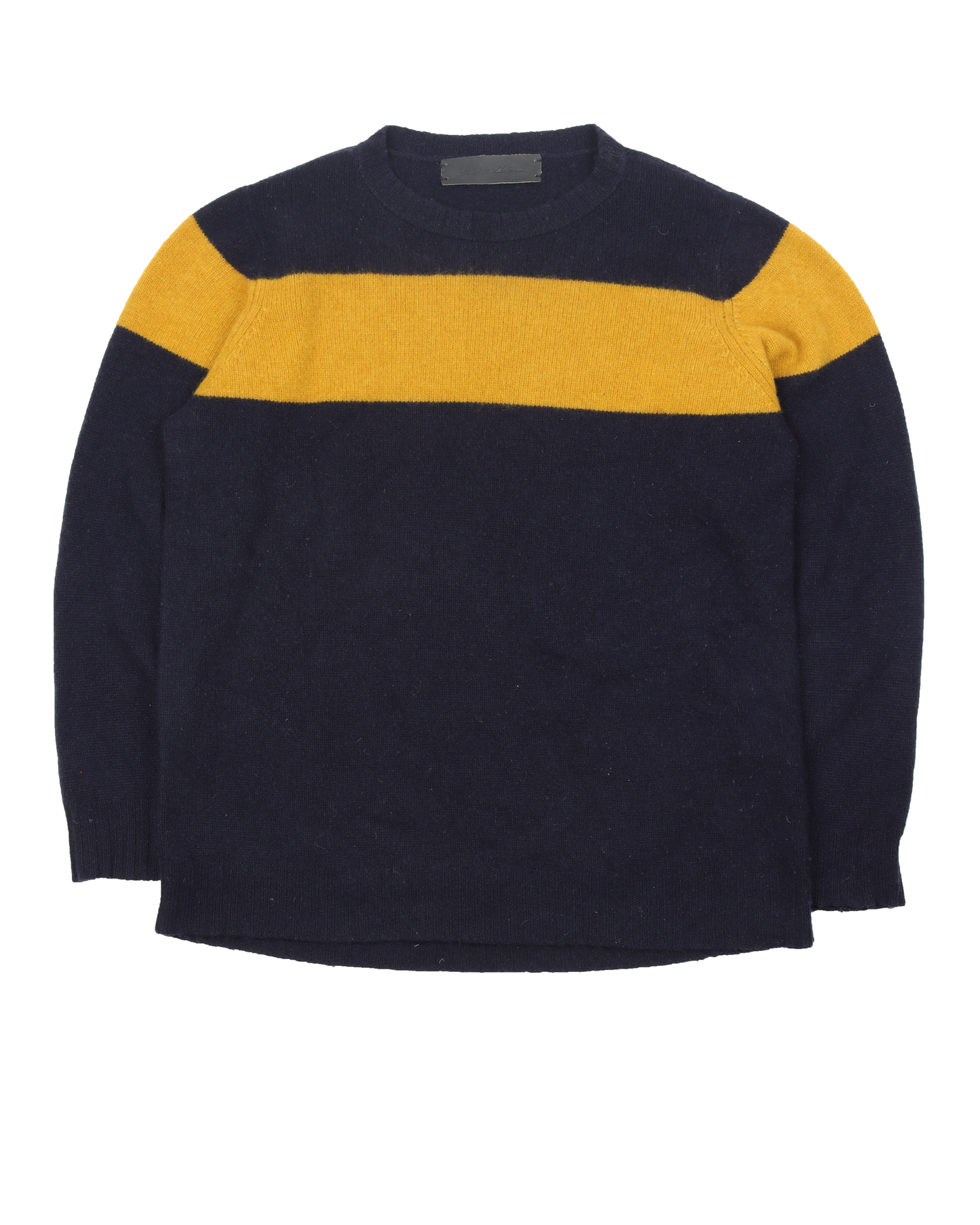 Cashmere Crewneck Racer Sweater
