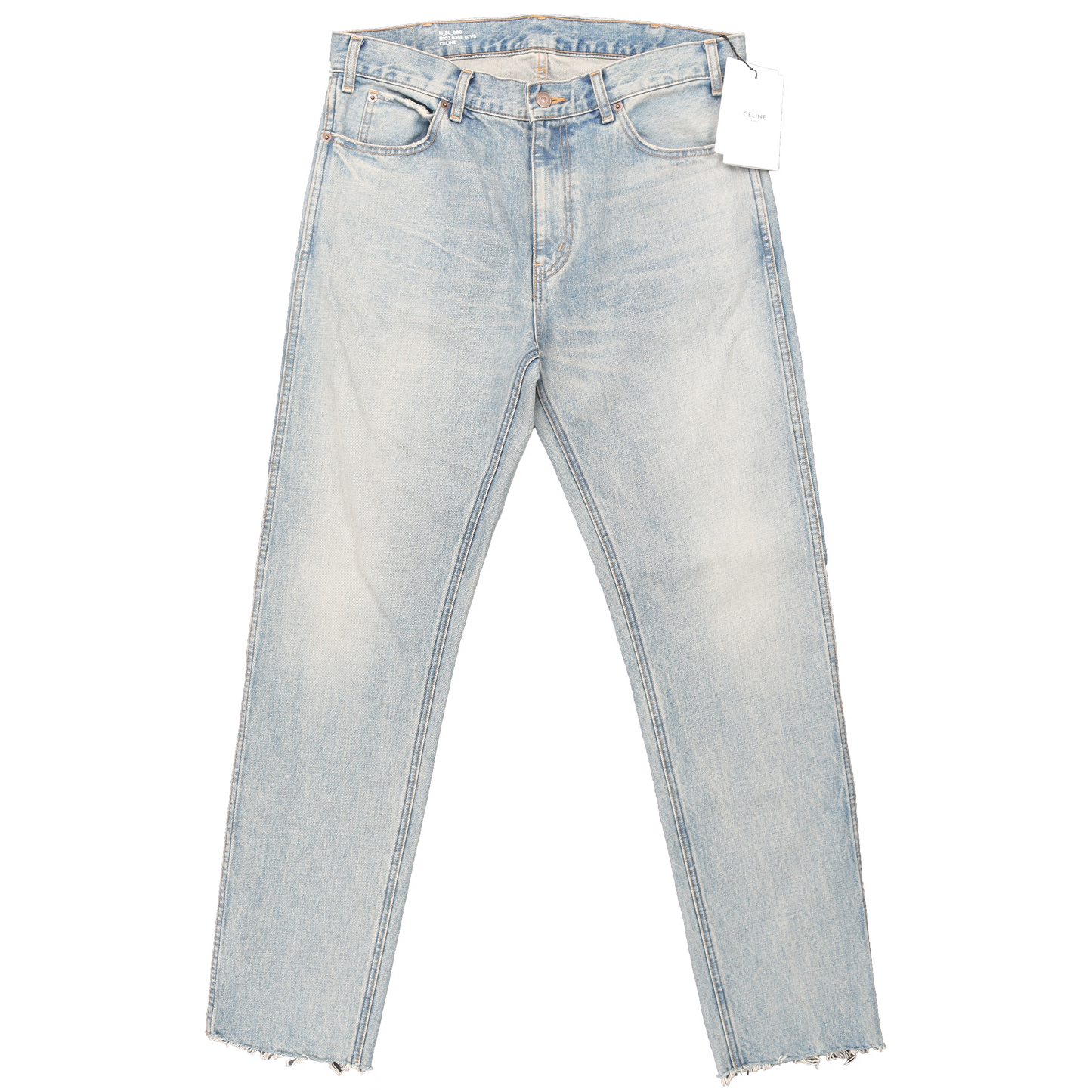 Raw Hem Straight Denim w/ Tags