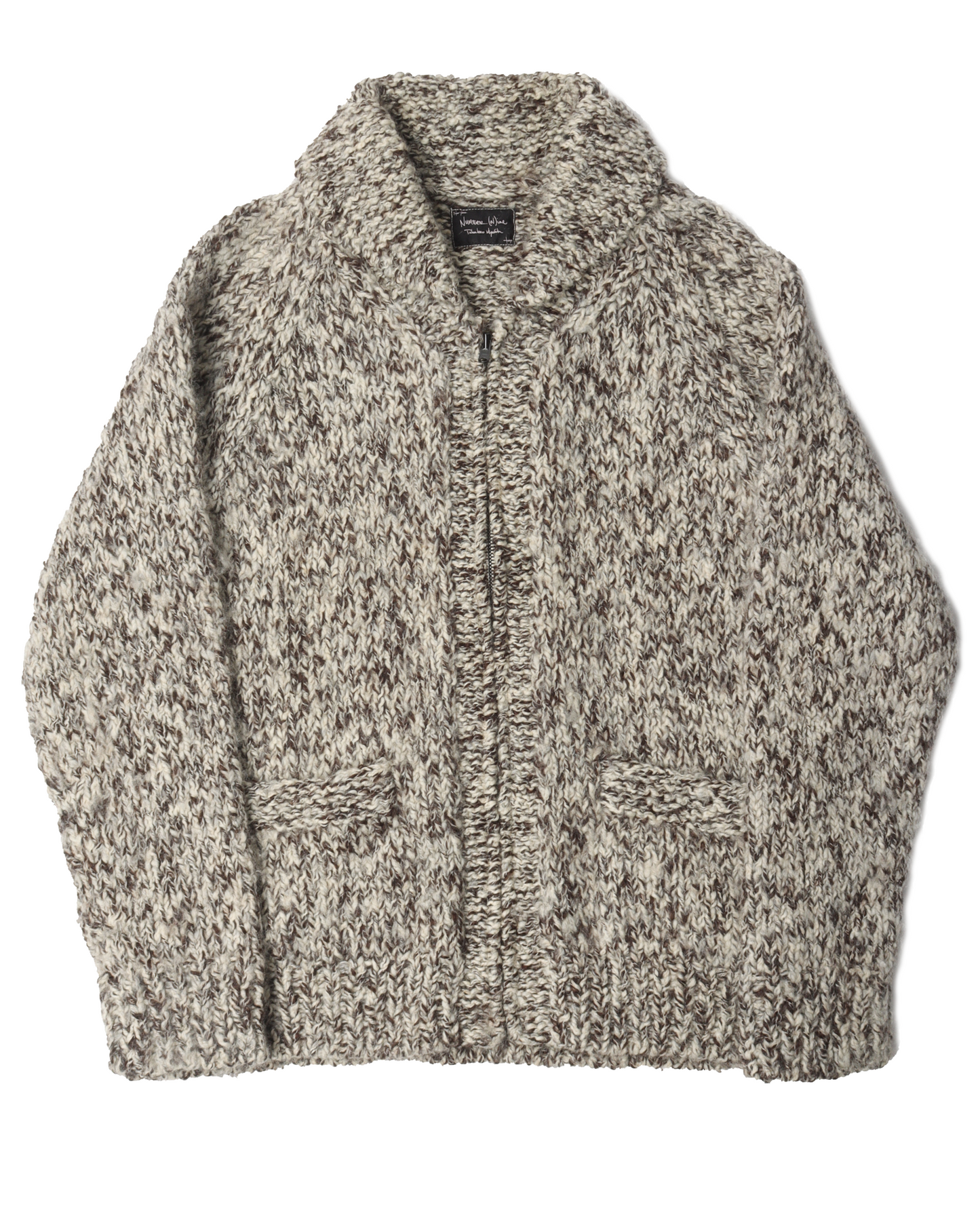 Wool Cardigan Zip Up
