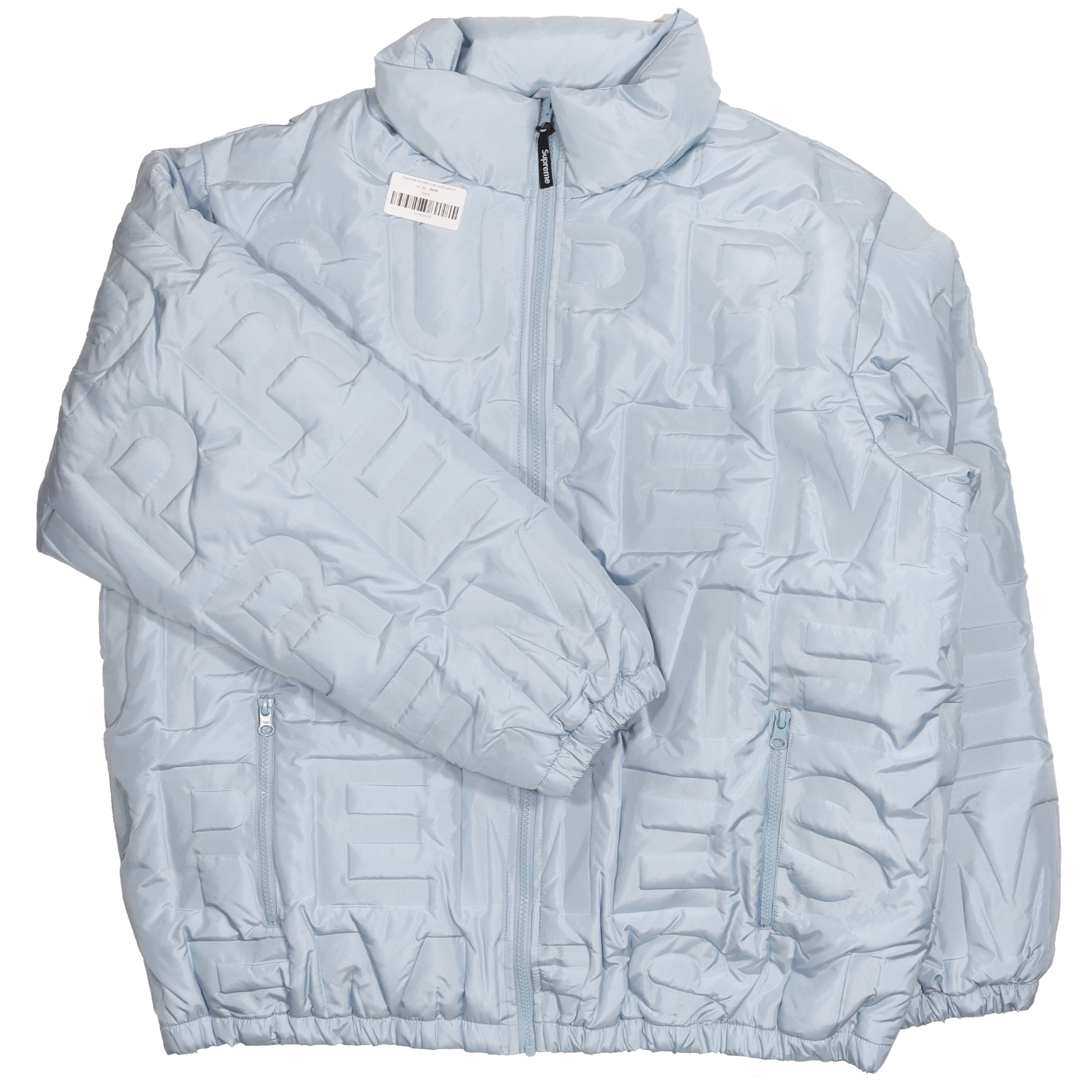Bonded logo puffy jacket 2025 supreme