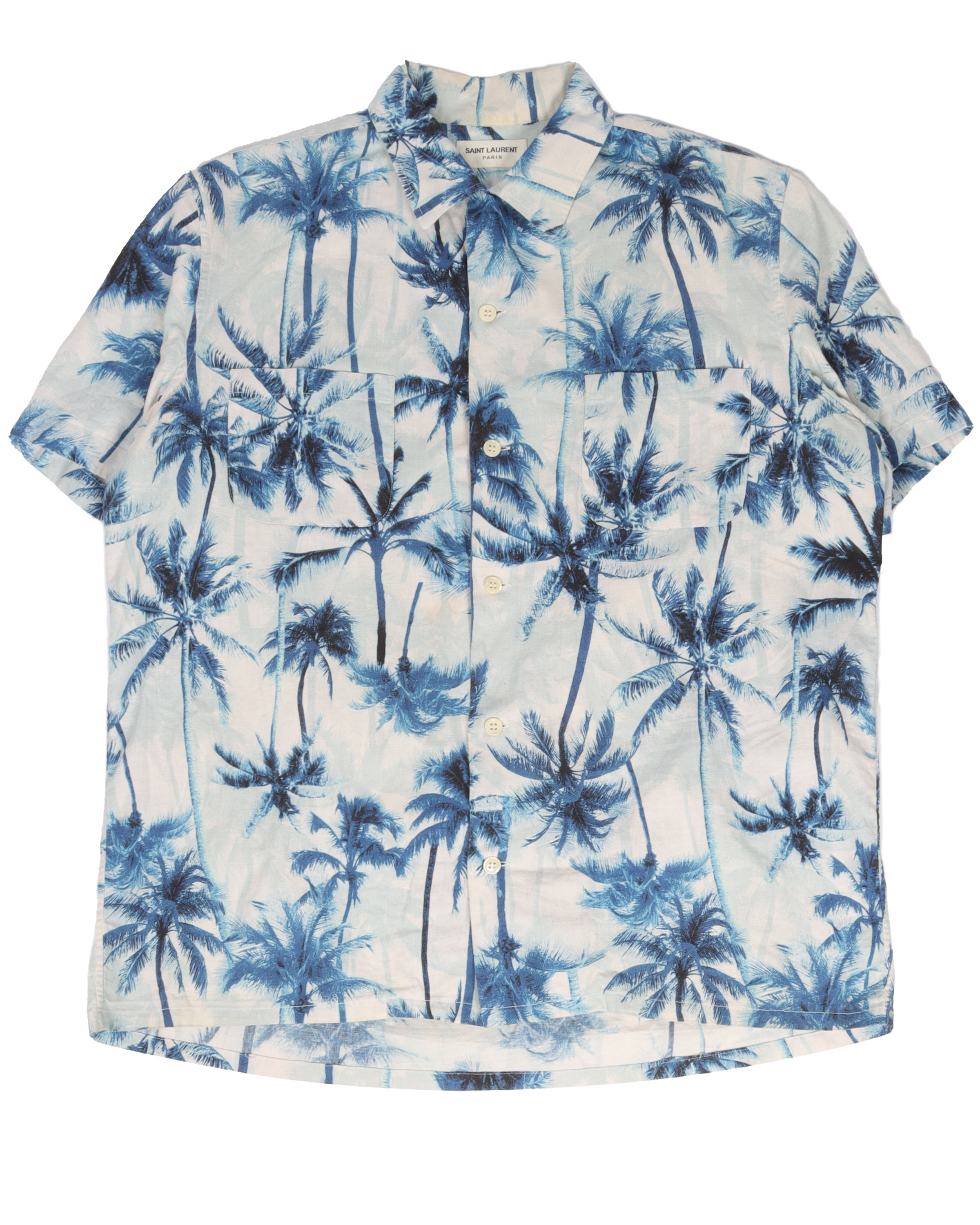 Saint laurent hot sale palm tree shirt