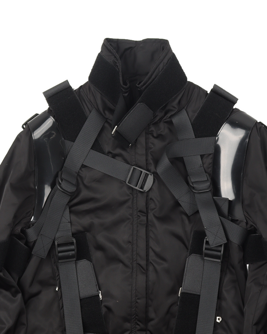 AW2003 PVC Bondage Bomber Jacket