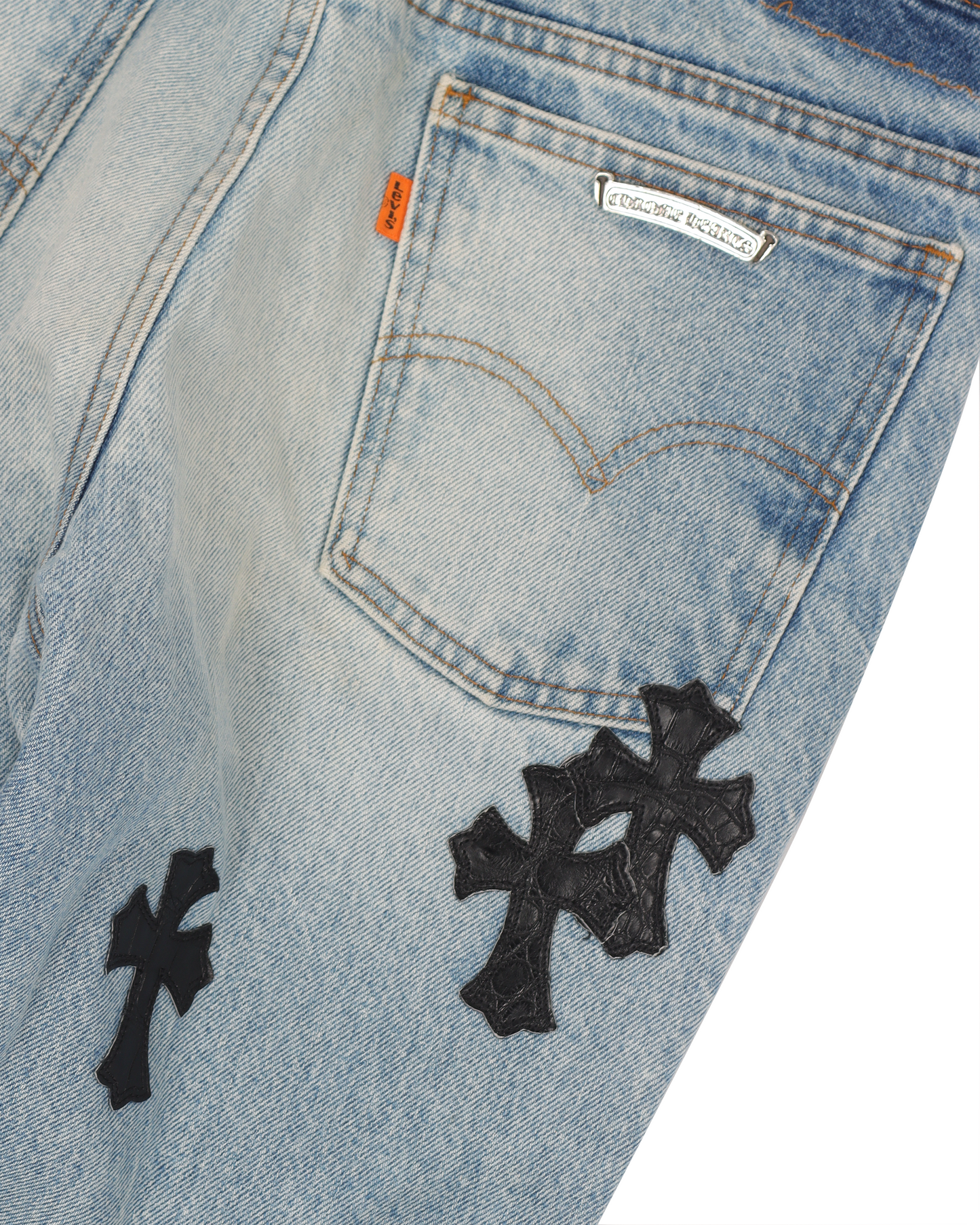 Levi's Alligator Black Cross Patch Denim