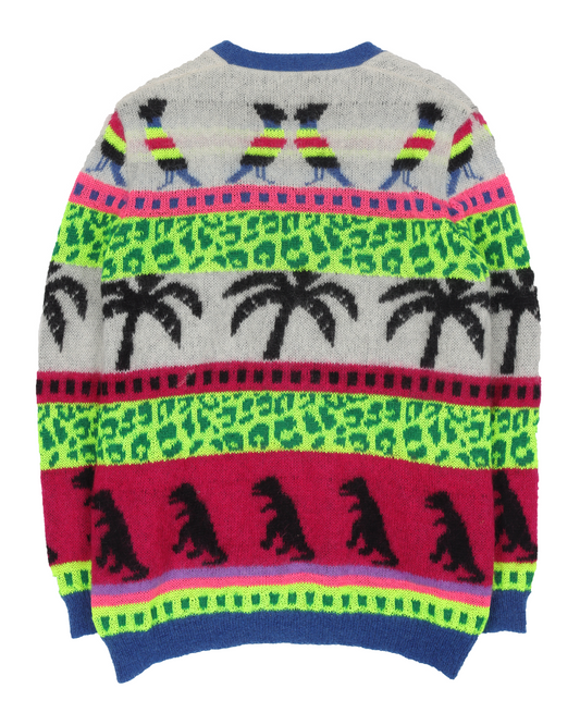 Multiprint Knit Cardigan Sweater (2015)