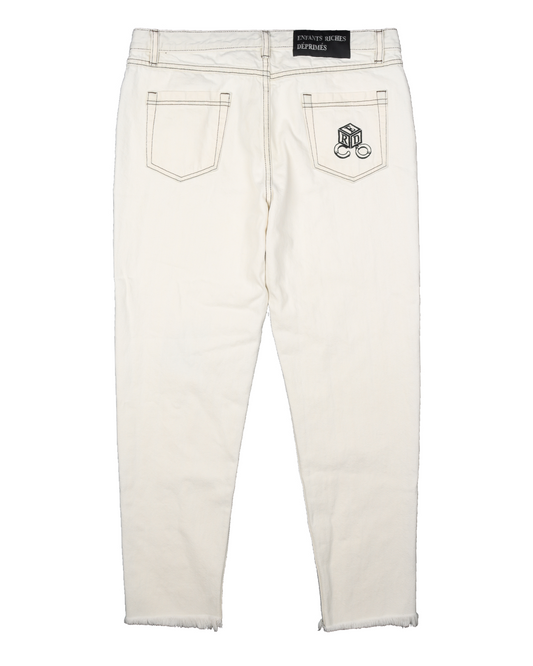 Distressed Raw Hem Denim