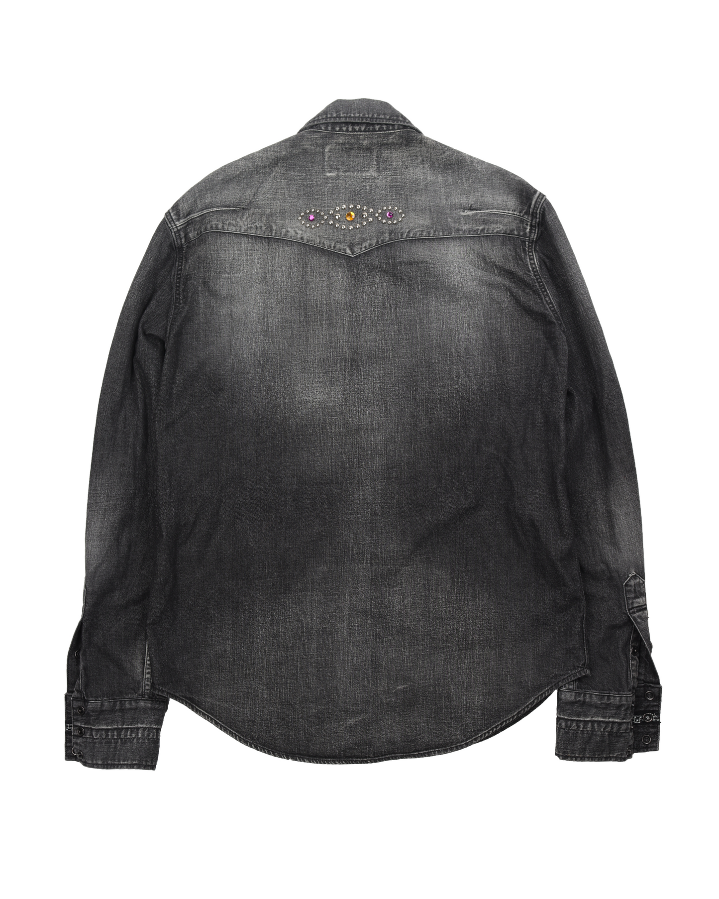 Embellished Denim Flannel Shirt (2003) "Touch Me I'm Sick"