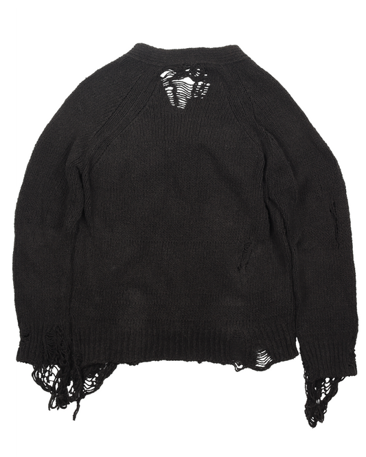 Distressed Cardigan Sweater (AW03) Touch Me I'm Sick