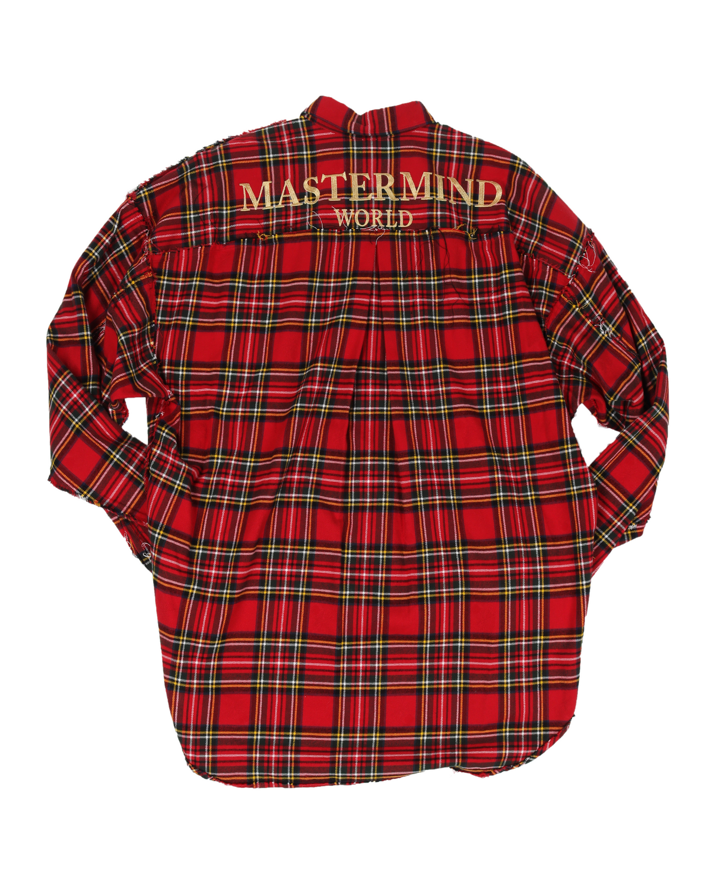 Embroidered Logo Distressed Flannel