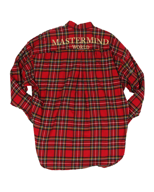 Embroidered Logo Distressed Flannel