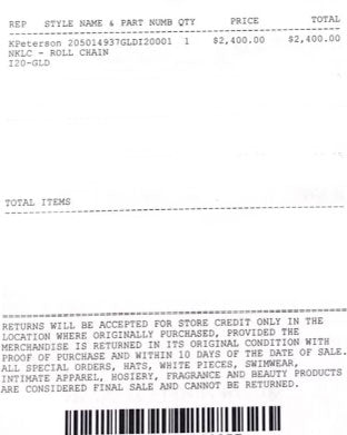 Gold Diamonds Cross with Chain Link