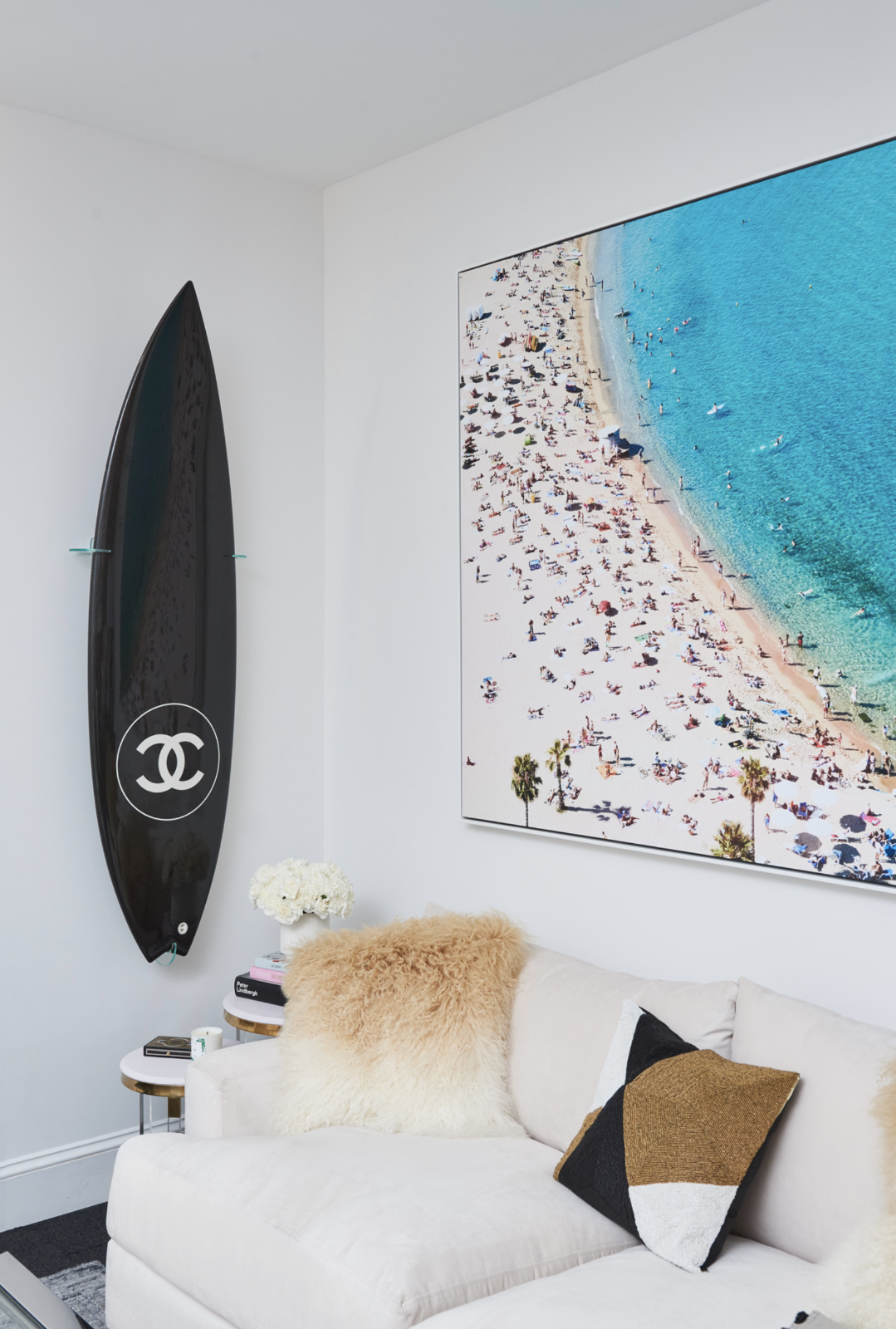 Chanel x Philippe Barland Limited Edition Blue Carbon Surfboard