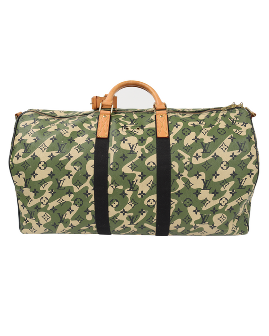Takashi Murakami Keepall Bandouliere 55 Camouflage