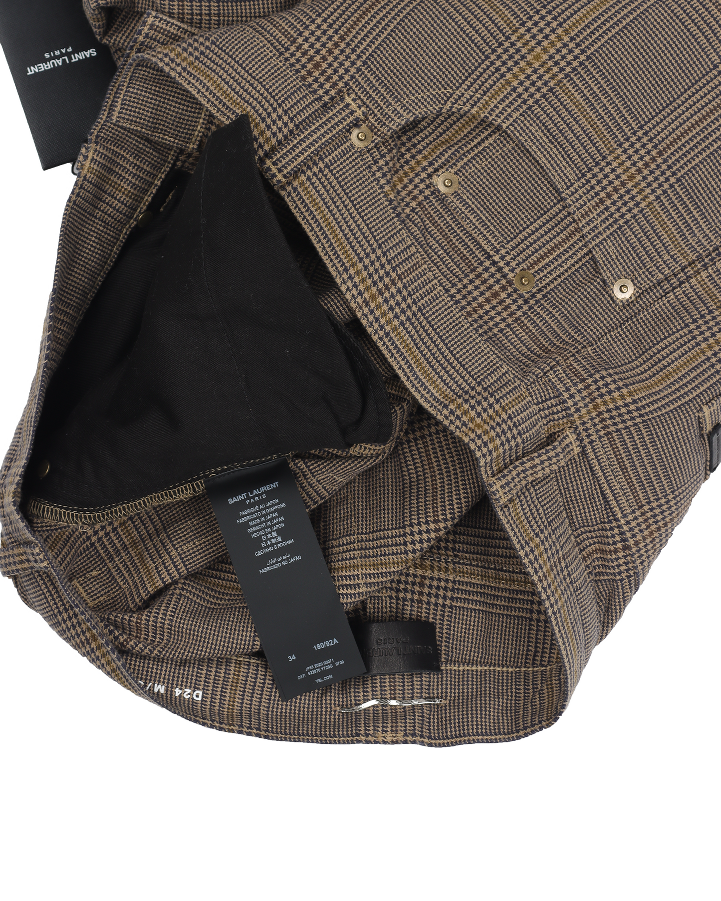 D24 Plaid Skinny Medium Waist Jeans