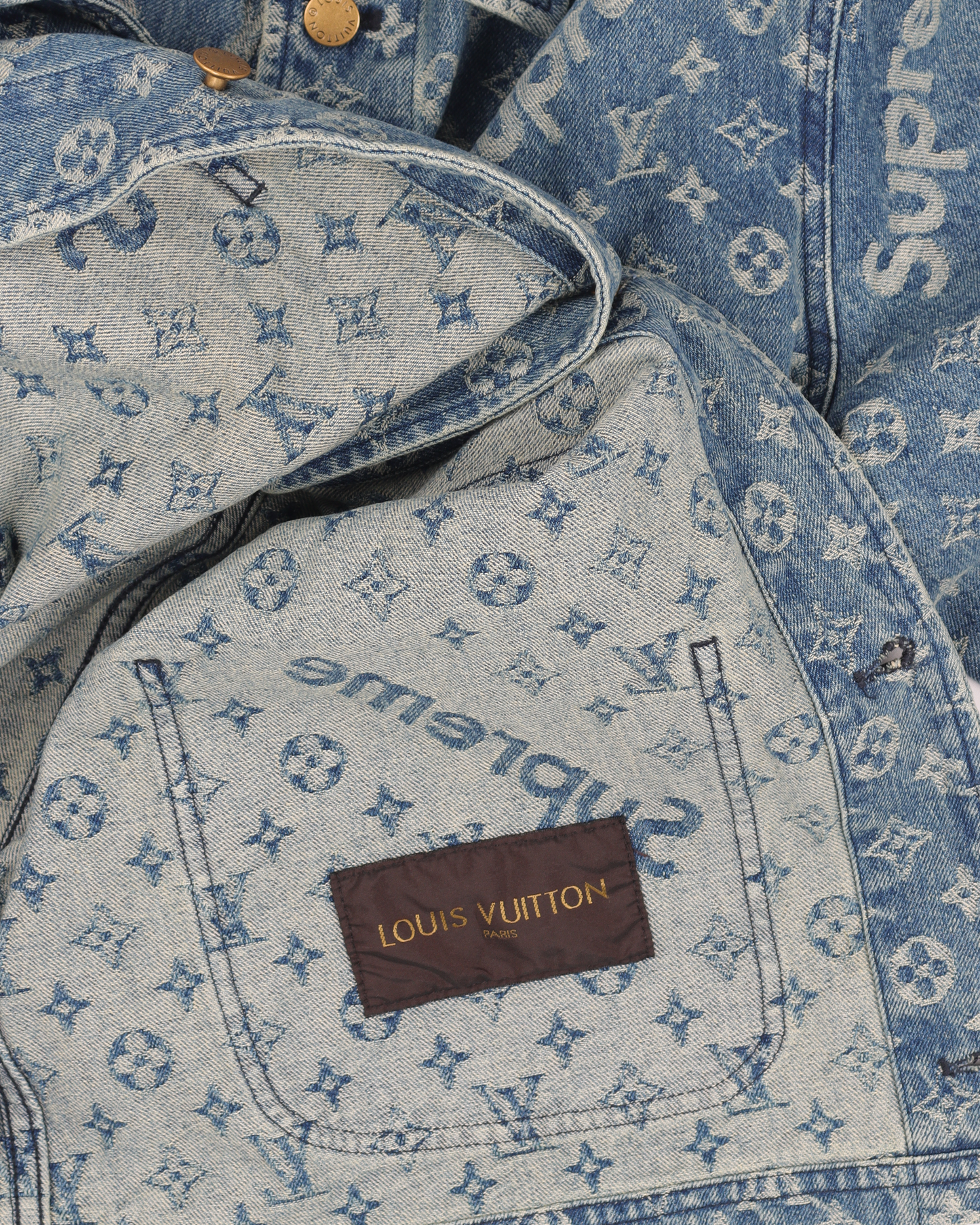 Supreme Jacquard Denim Chore Coat