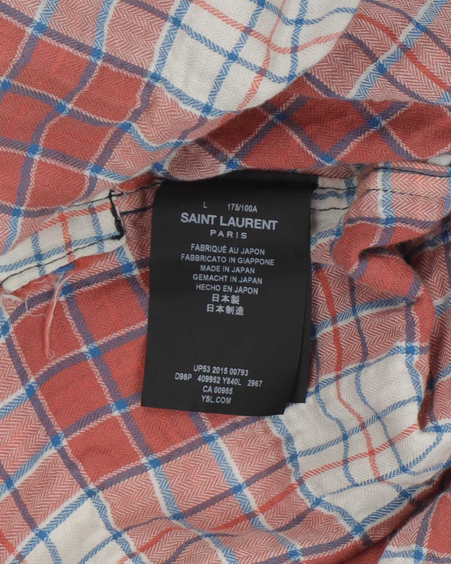 Sleeveless Flannel Shirt (2015)