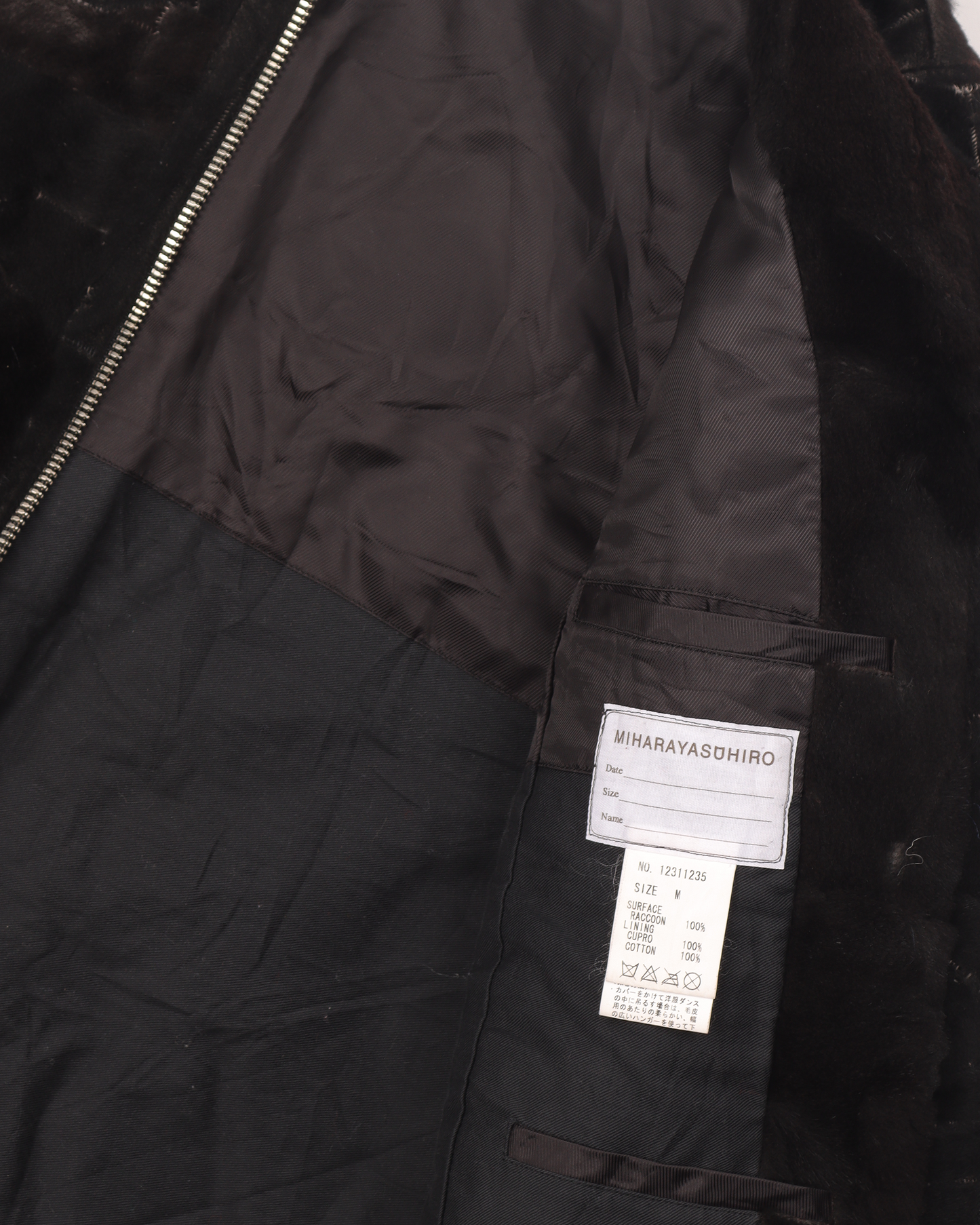 Archival Clothing Racoon Fur Jacket