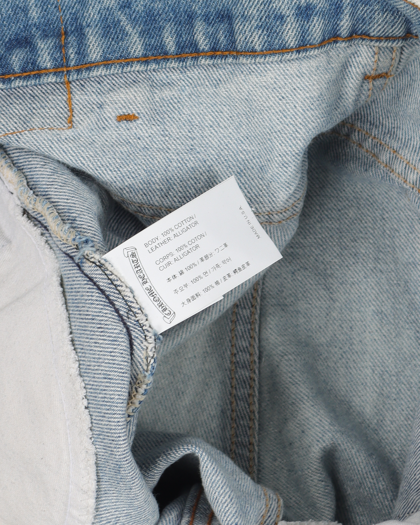 Levi's Alligator Black Cross Patch Denim