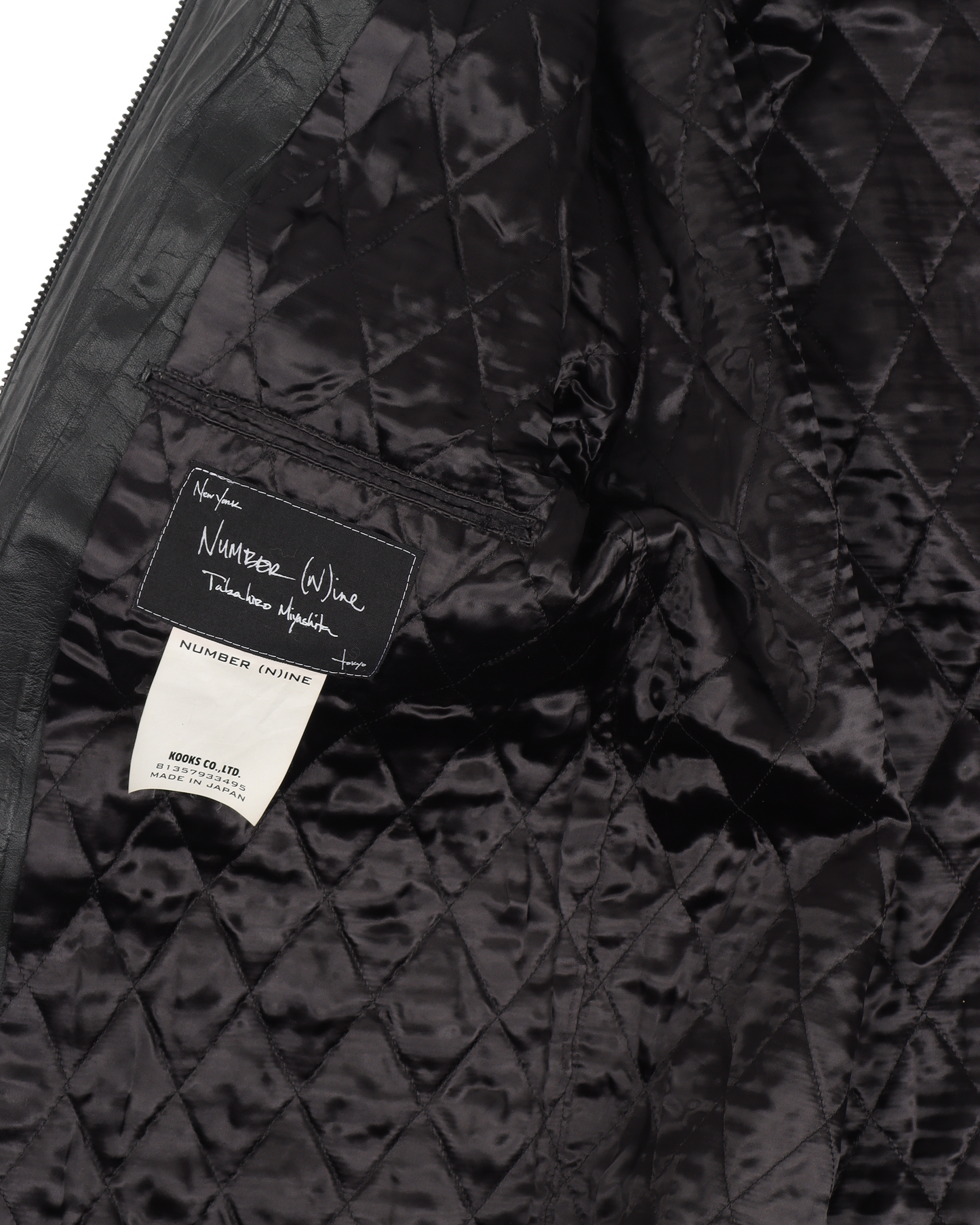 Leather Bomber Jacket (AW04) Give Peace a Chance