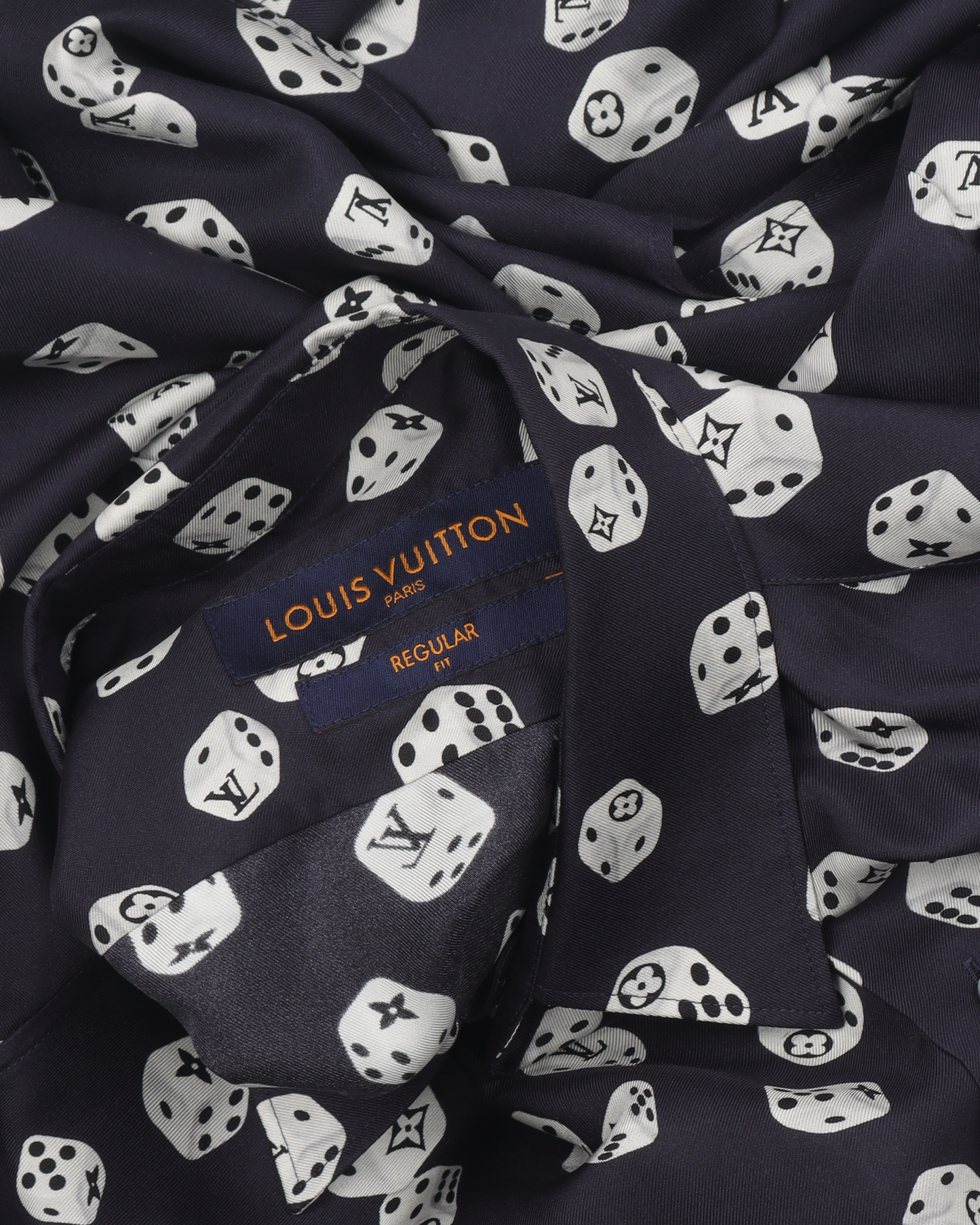 Silk Dice Print Shirt