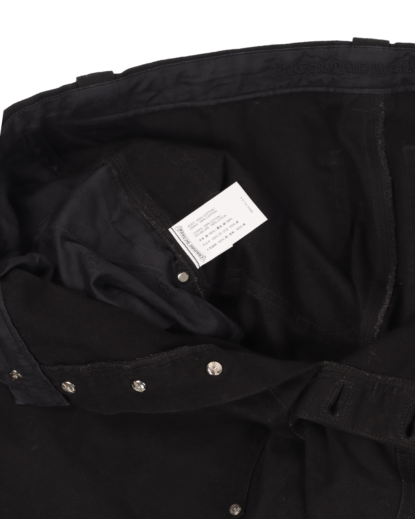 Sterling Silver Embellished Double Knee Carpenter Work Pant