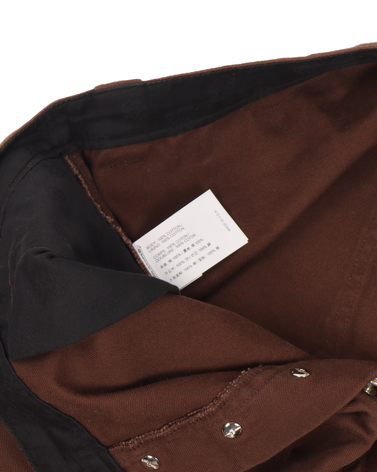 Sterling Silver Embellished Double Knee Carpenter Work Pant