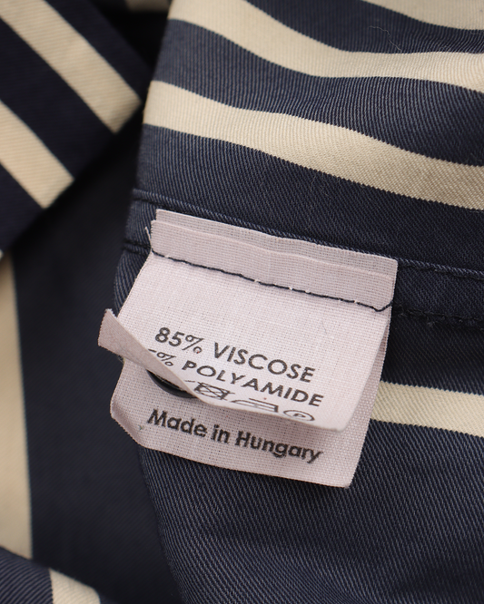 Striped Short Sleeve Button Shirt