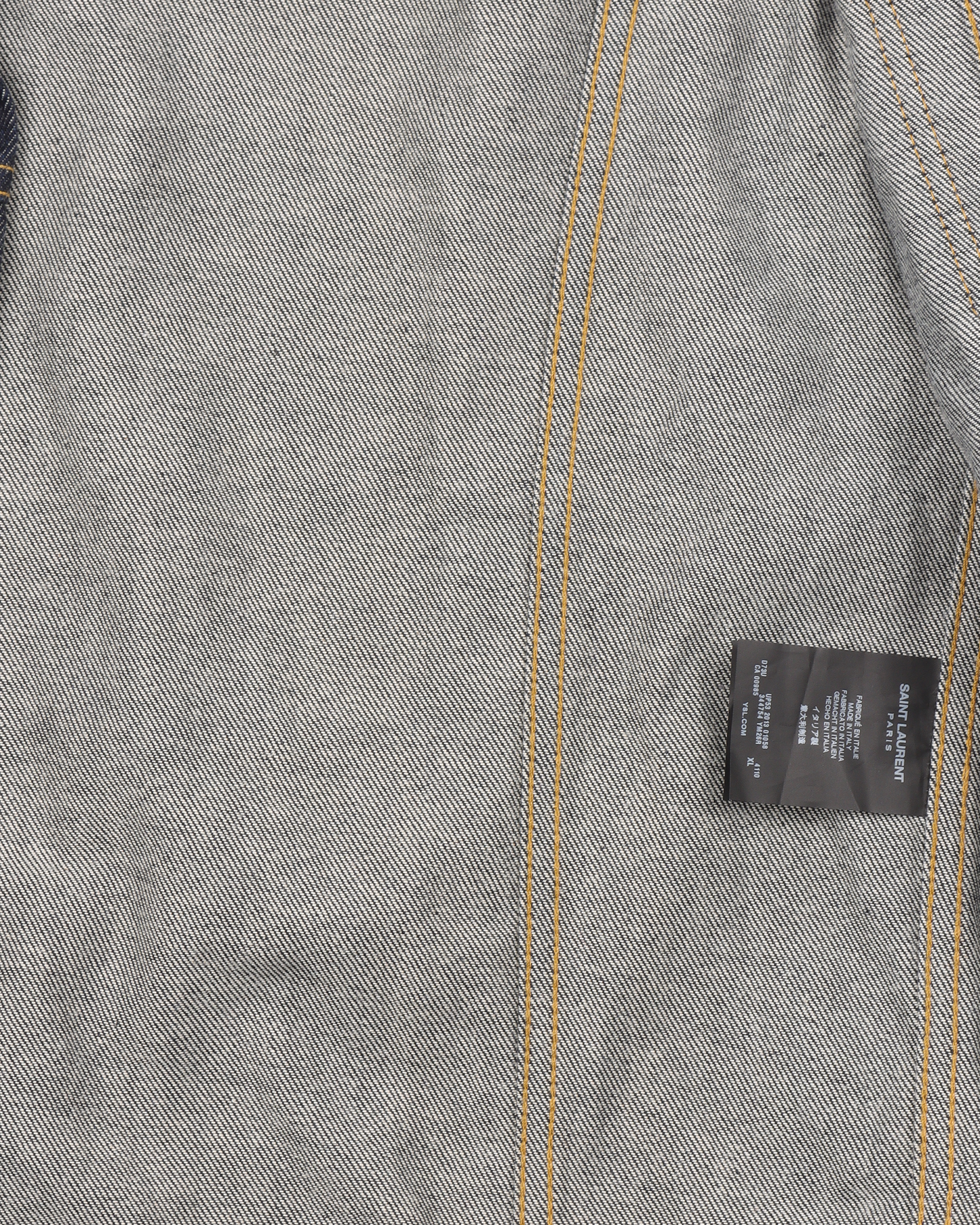 Denim Trucker Jacket w/ Leather Sleeves FW13