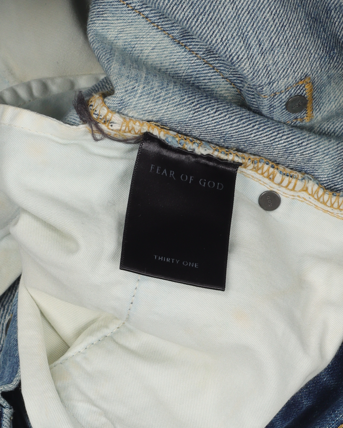 Romper Bleached Distressed Denim