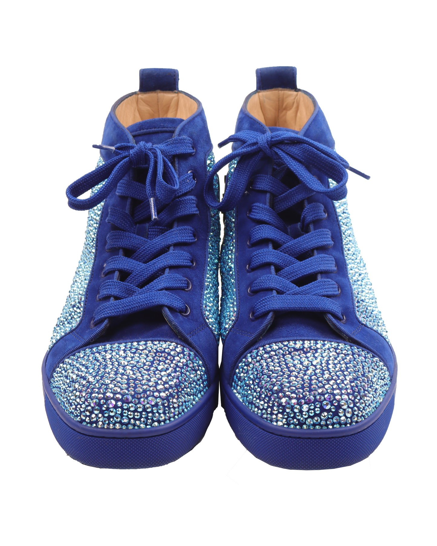 Louis Rhinestone Atlantic Flat Suede