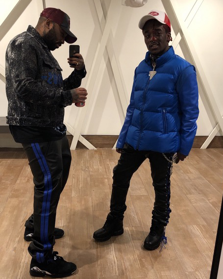 Sample Striped Leather Pants