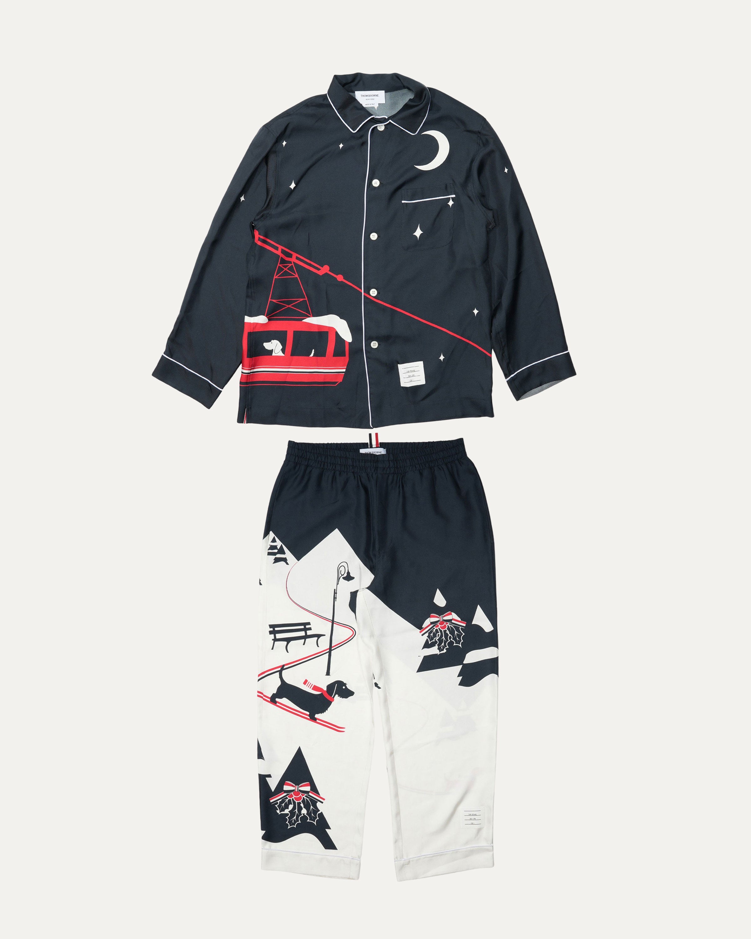 Graphic Print Pyjama Style Set