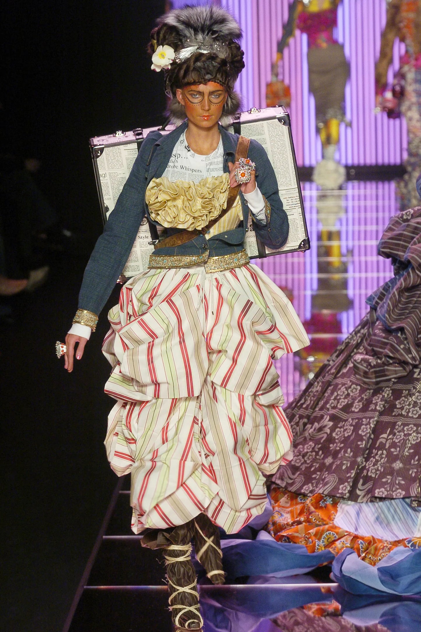 FW 2004 Jacket With Built In Ruffle Corset