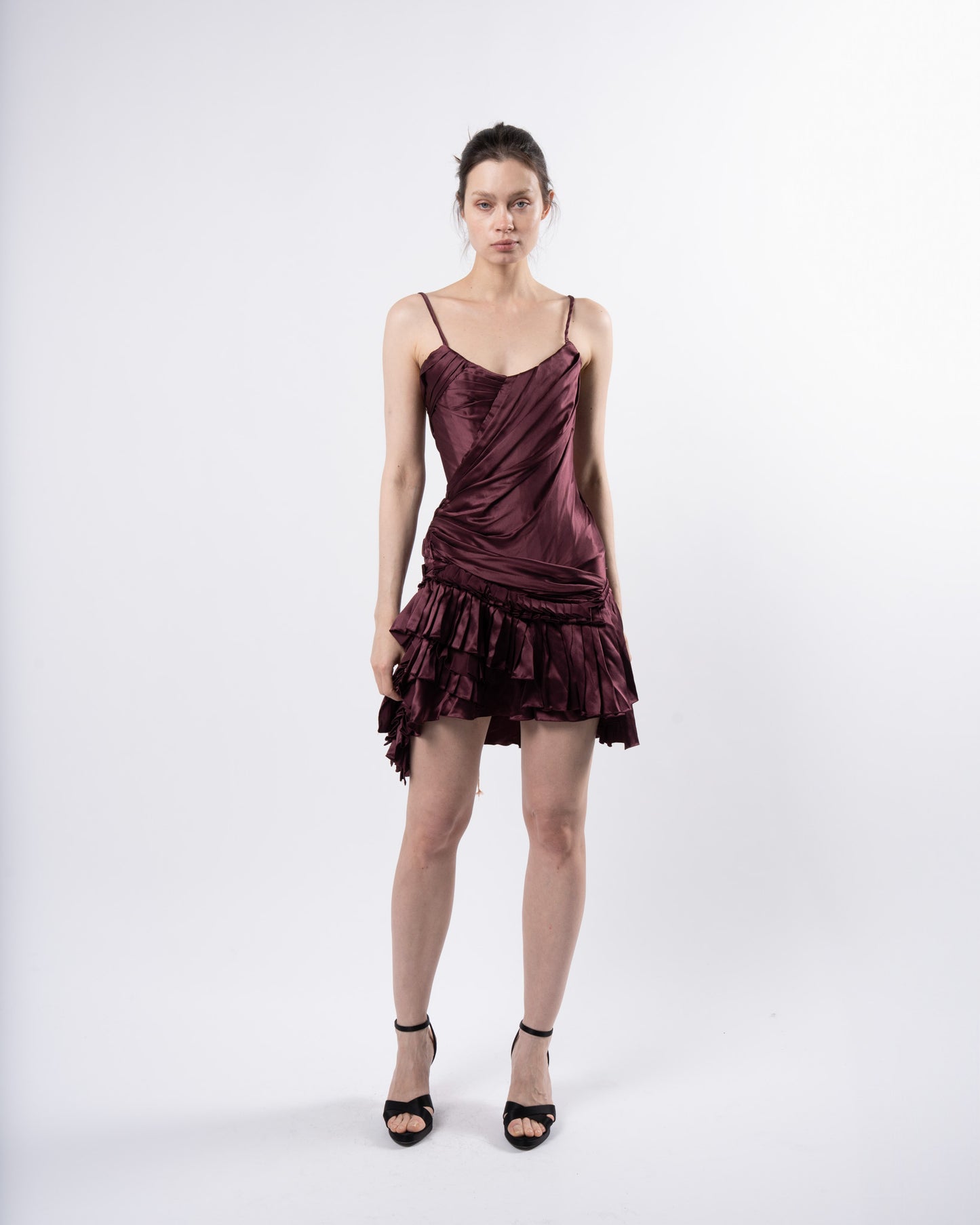 FW 2004 Runway Corseted Silk Dress